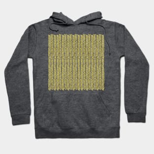 Knit Wave Yellow Hoodie